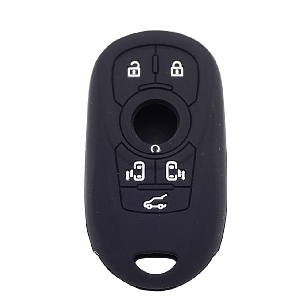 Silikon Keyless Entry Fernbedienung Fob Abdeckung für Buick Envista Encore Enclave Regal Envision Lacrosse (Black) von MGbeauty