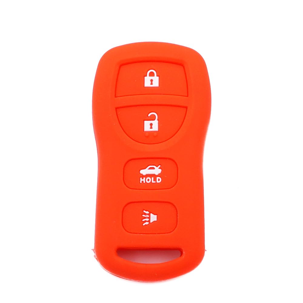 Silikon Keyless Entry Fernbedienung Fob Abdeckung für Nissan SYLPHY Qashqai LIVINA (Red) von MGbeauty