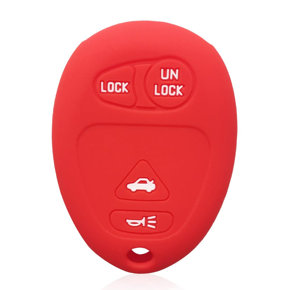 Silikon Keyless Entry Fernbedienung Schlüsselanhänger Abdeckung für Hummer H3 Oldsmobile (Red) von MGbeauty