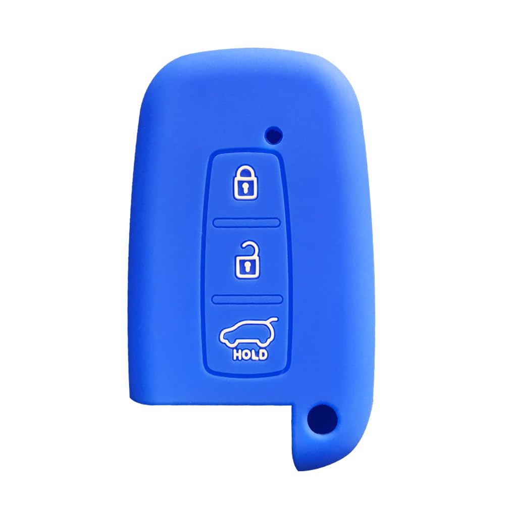 Silikon Keyless Entry Fernbedienung Schlüsselanhänger Abdeckung für Kia K2 K5 KX1 EV5 Seltos Sportage (Blue) von MGbeauty