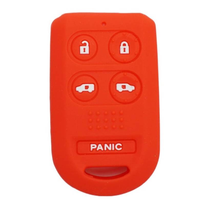 Silikon-Schlüsselanhänger-Abdeckung Fernbedienung Keyless Case für Honda Odyssey Freed Step Wgn N Coupe NSX Stream CR-Z (Red) von MGbeauty