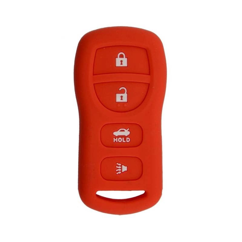 Silikon Schlüsselanhänger Abdeckung Remote Case Keyless Protector für Infiniti G25 FX35 FX37 EX25 QX56 (Red) von MGbeauty