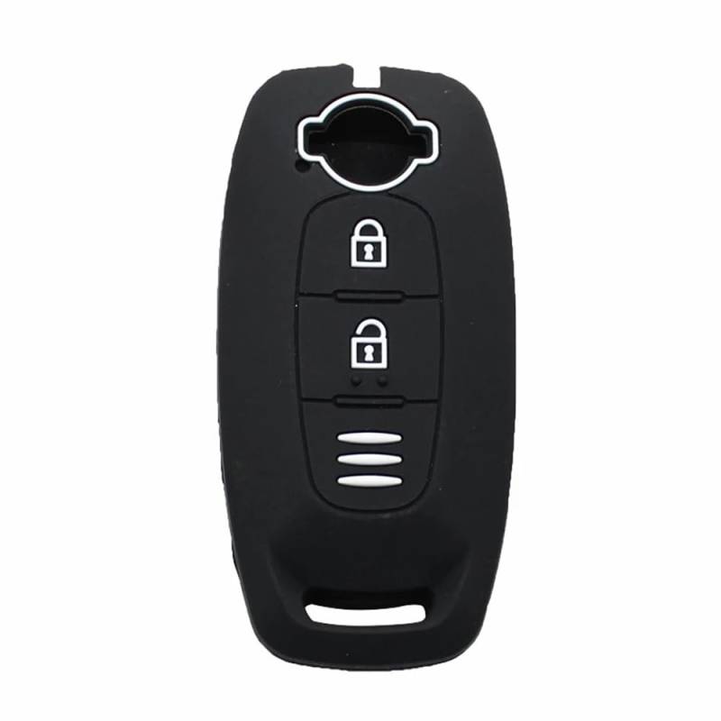 Silikon Schlüsselanhänger Abdeckung Remote Case Keyless Protector für Nissan SYLPHY Bluebird Teana Terra X-Trail Ariya Murano (Black) von MGbeauty