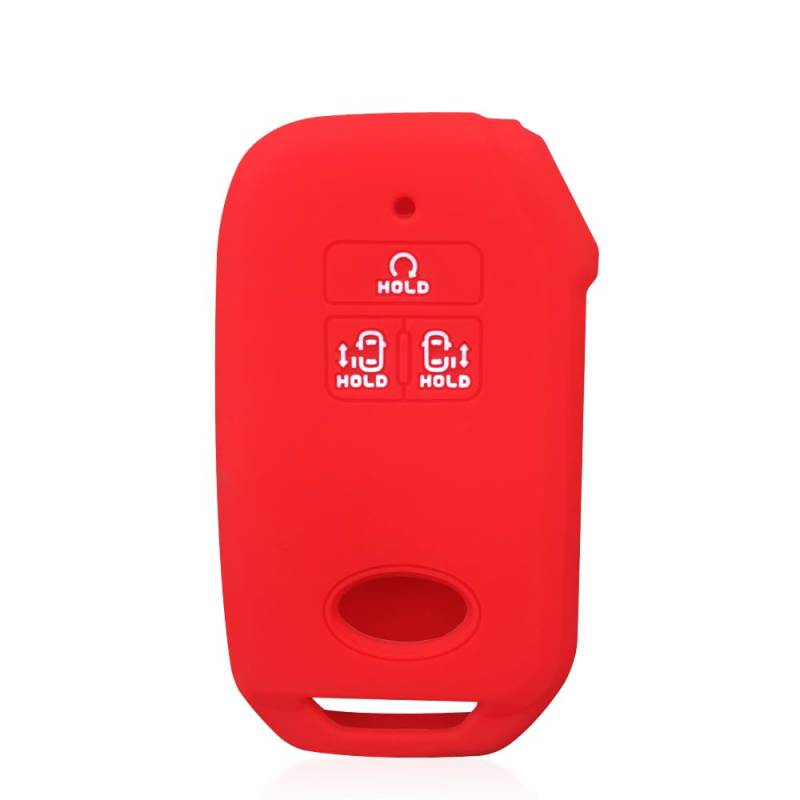 Silikon Schlüsselanhänger Abdeckung Remote Case Keyless Protector für kia Sportage Forte KX7 EV6 Picanto Ray EV Proceed Ceed XCeed (Red) von MGbeauty