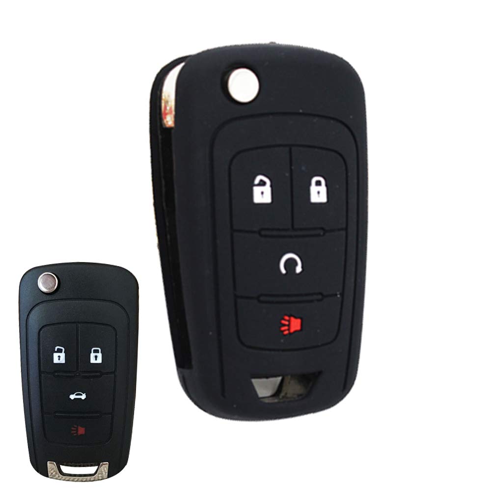 Silikon Smart Auto Fob Abdeckschale für Buick Enclave Regal Envista Encore (Black) von MGbeauty