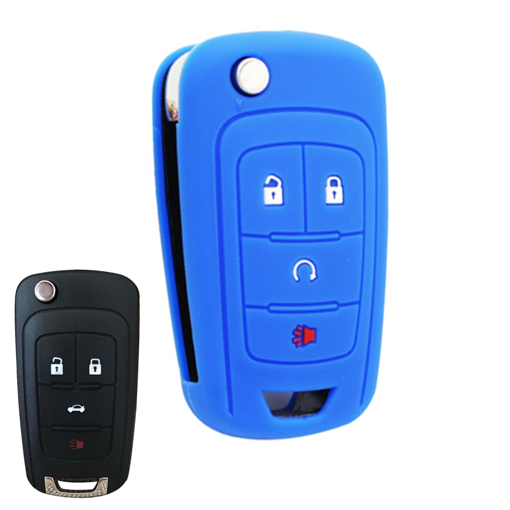 Silikon Smart Auto Fob Abdeckschale für Buick Enclave Regal Envista Encore (Blue) von MGbeauty