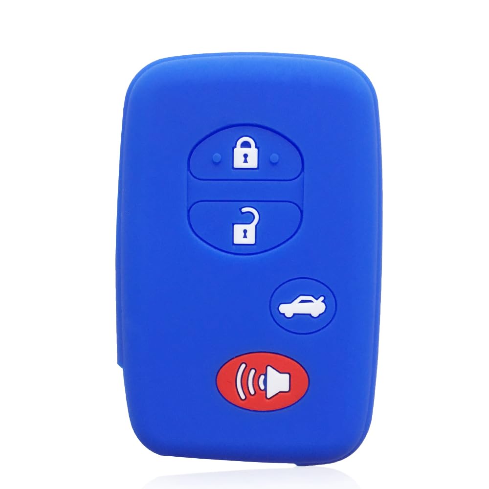 Silikon Smart Car Key Shell für Toyota Avalon Camry (Blue) von MGbeauty