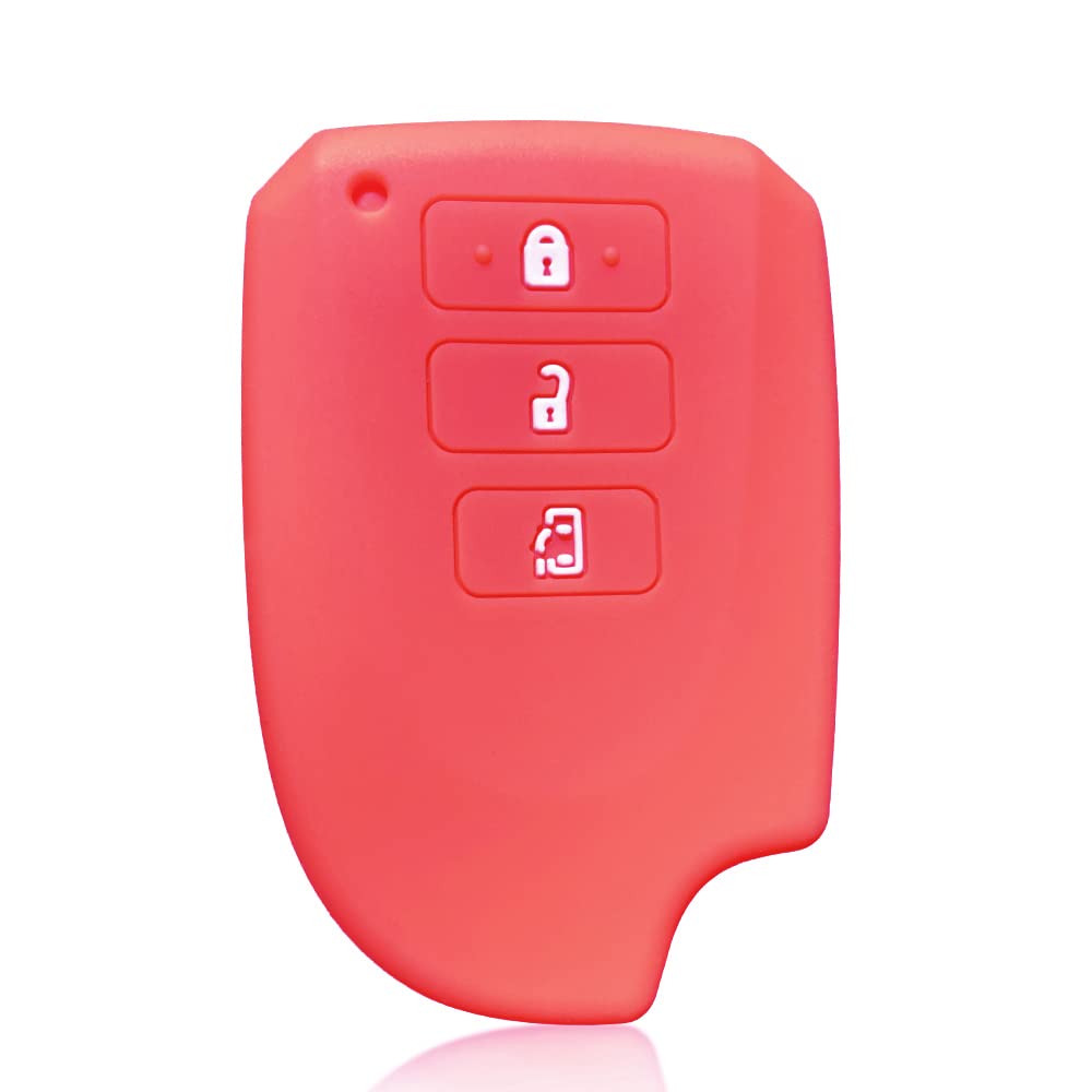 Silikon Smart Car Key Shell für Toyota Vios Yaris Corolla Levin (Red) von MGbeauty