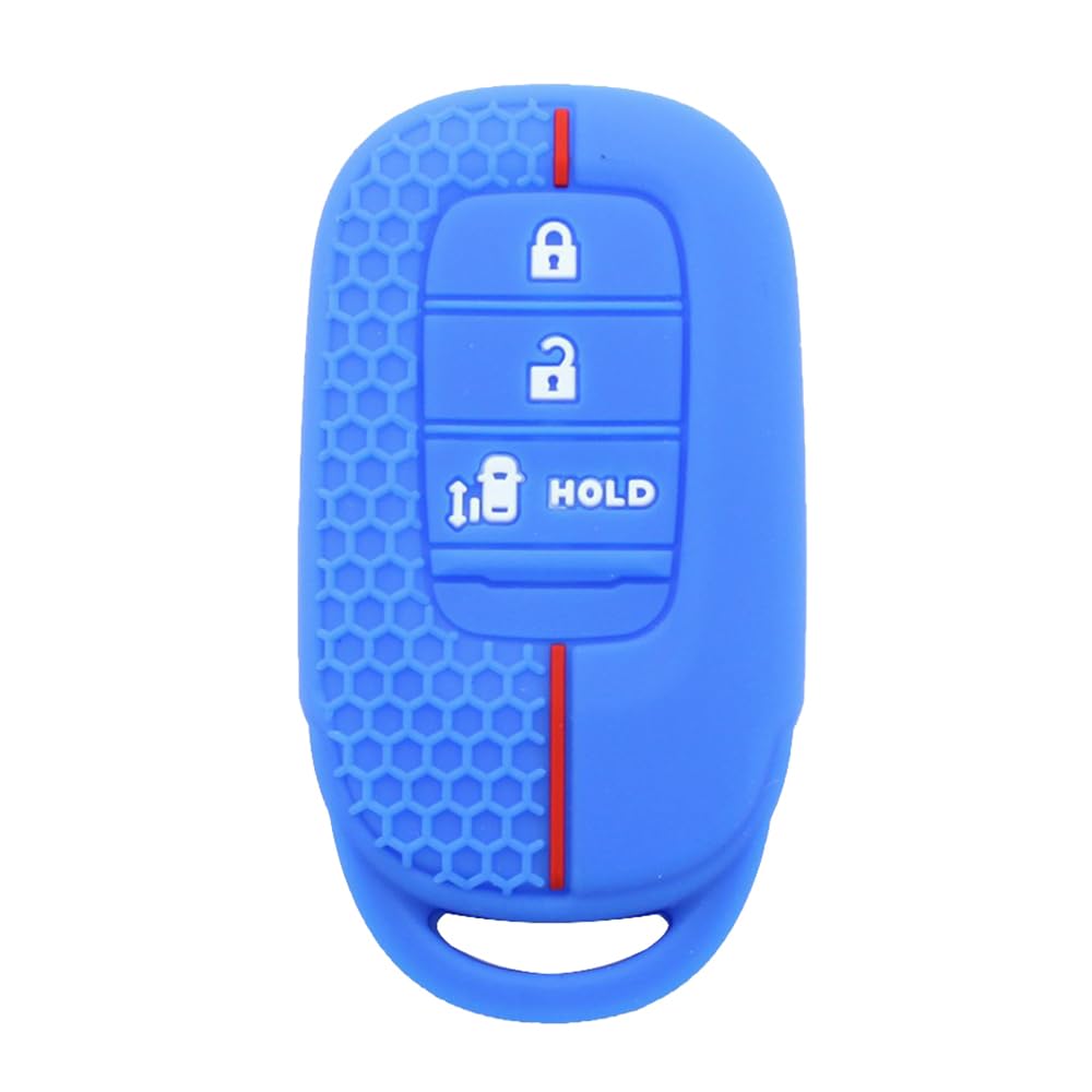 Silikon Smart Key Fernbedienung Abdeckung für Honda Civic CR-V Accord Jade Breeze UR-V Crider (Blue) von MGbeauty