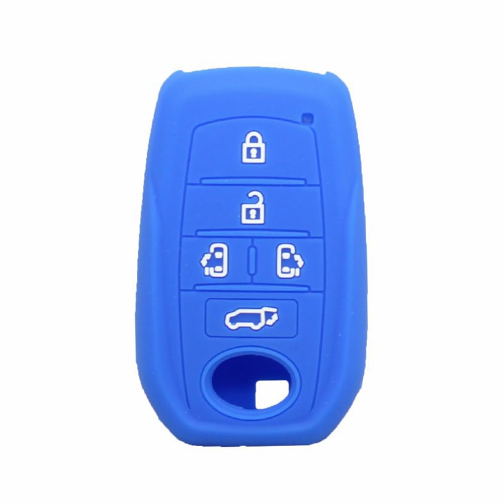 Silikon Smart Remote FOB Abdeckung Hülle für Toyota Sienna Terios Hiace Venza Parado Prius Alphard (Blue) von MGbeauty