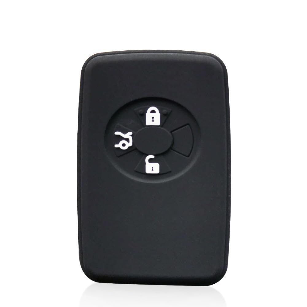 Silikon Smart Remote Fob Hülle für Toyota Rav4 Reiz Corolla Yaris (Black) von MGbeauty