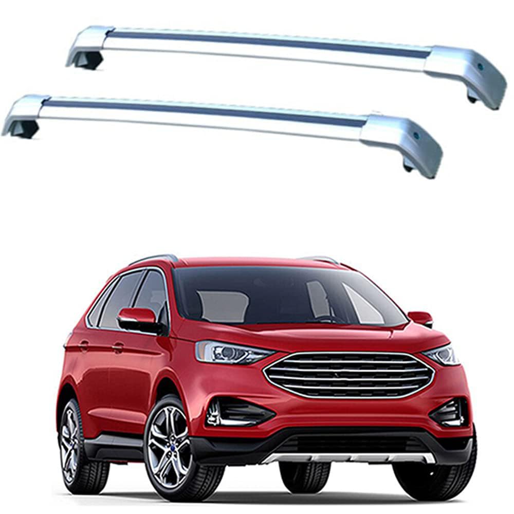 Auto Dachträger Dachreling für Ford Edge, 5dr SUV 16-18, 2019-2022(EU), Dach Gepäckträger aus Aluminium,Silver von MHART