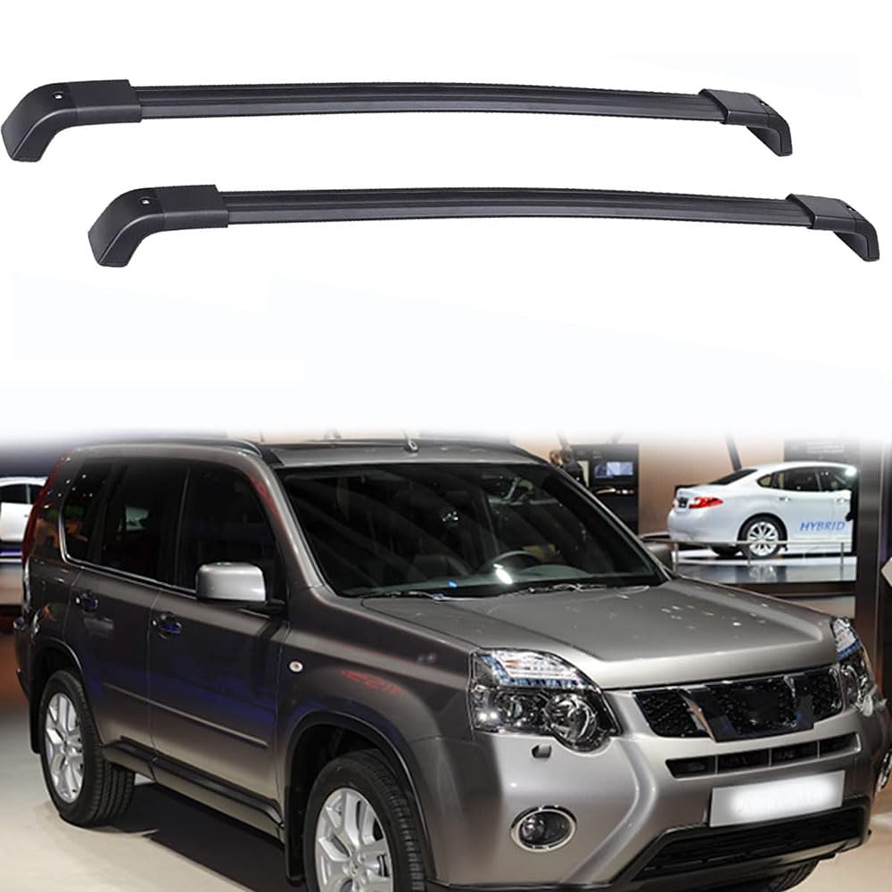 Auto Dachträger Dachreling für Nissan X-Trail T31 2007 2008 2009 2010 2011 2012 2013, Dach Gepäckträger aus Aluminium von MHART