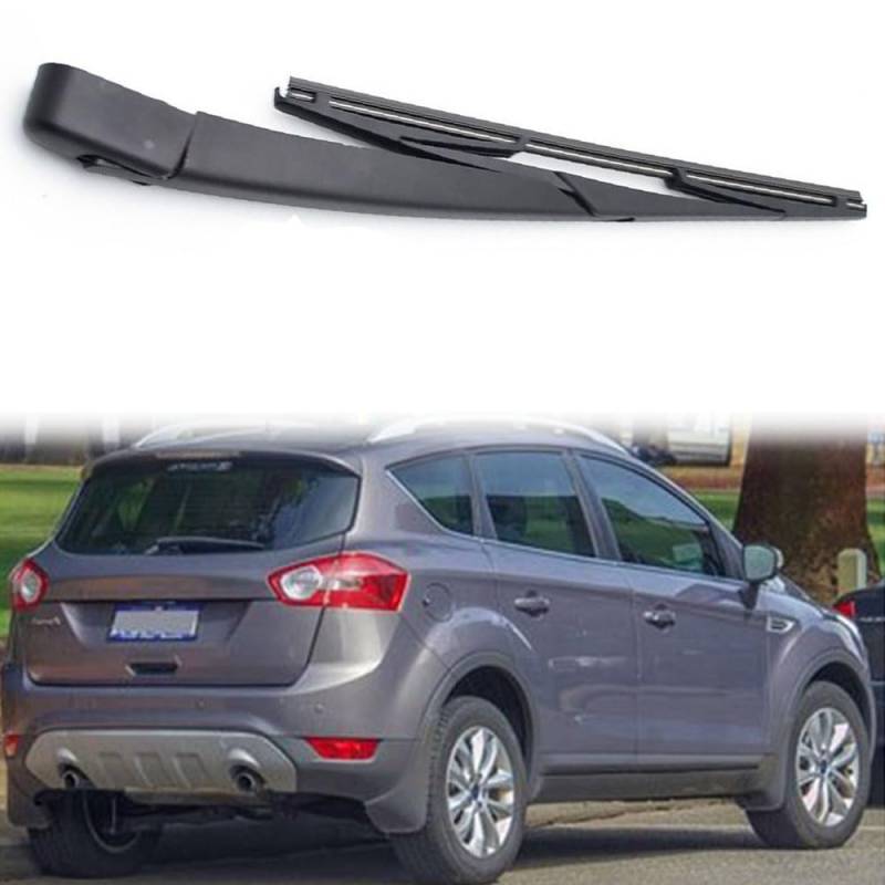 Heckwischerarm Heckscheibenwischer für ford kuga mk1 2008-2011, Hinterer Scheibenwischerarm und Blatt Set Gummi Reinigungsfenster Ersatzteile von MHART