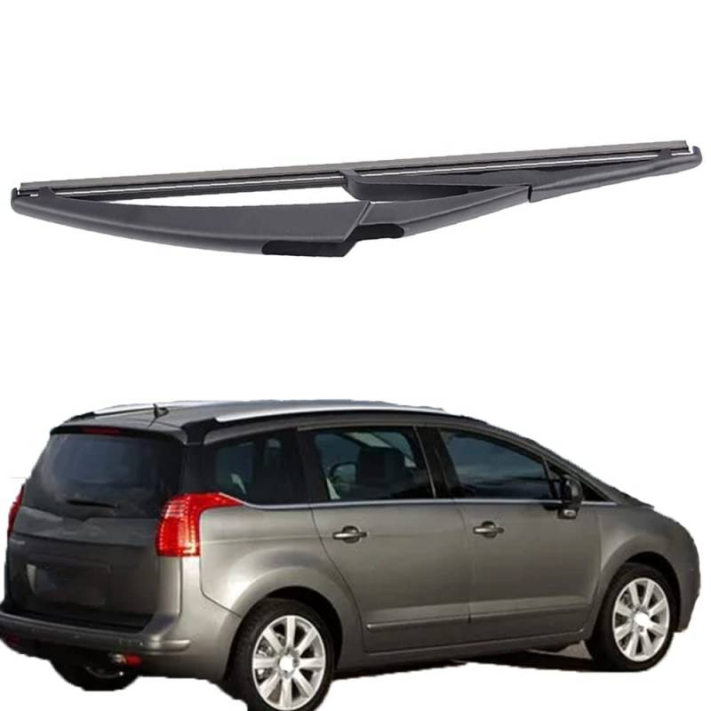 Scheibenwischer Hinten für Peugeot 5008 MK1 2009 2010 2011 2012 2013 2014 2015 2016, Heckscheiben Wischer Gummi Reinigungsfenster Ersatzteile von MHART