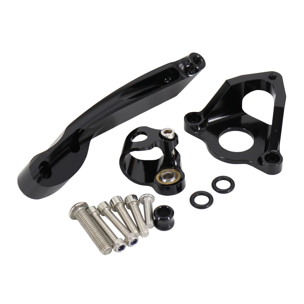 MHTGD Lenkungsstabilisator für Motorräder Für CBR600RR CBR 600 RR CBR 600RR Motorrad Fiber Carbon Lenkungsdämpfer Stabilisator Sicherheitssteuerung Halterung von MHTGD