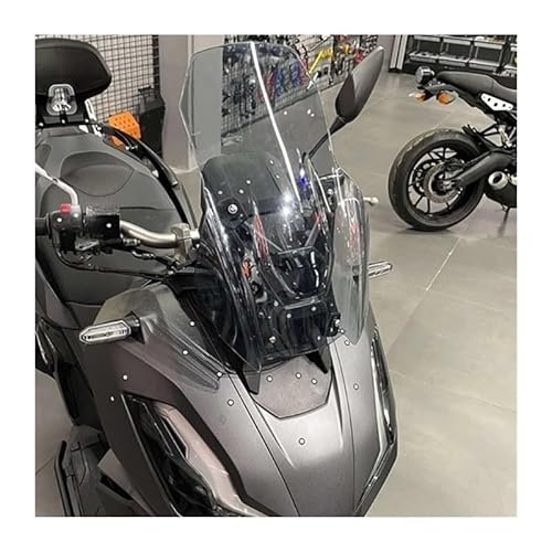 Motorrad Frontscheibe Für ADV 350 2022 2023 2024 Motorrad Zubehör Sport Touring Windschutzscheibe Windschutz Deflektor Motorrad Windschutzscheibe von MHTGD