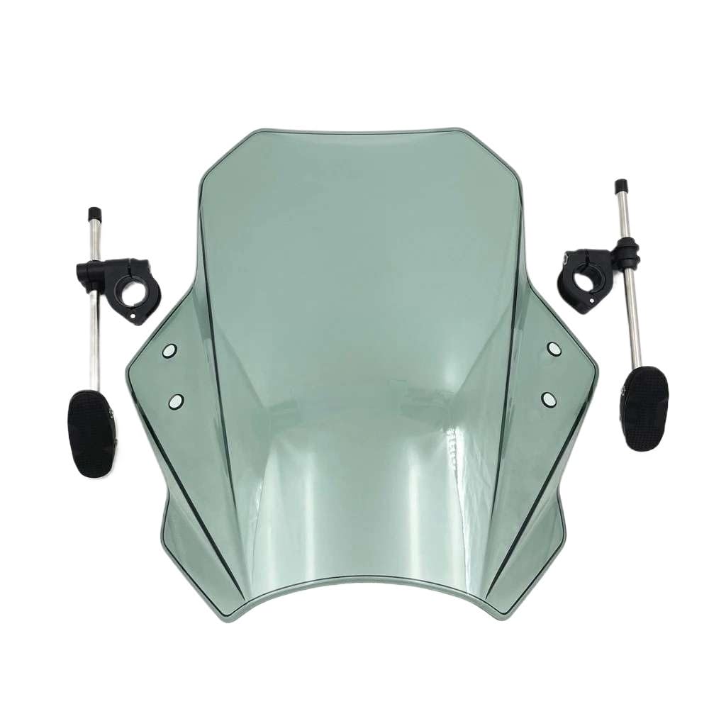 Motorrad Frontscheibe Für Su&zuki GSX S 125 GSX S 150 Motorrad Windschutzscheibe Verstellbare Universal Windschutzscheibe Spoiler Verlängerung Deflektor Bildschirm von MHTGD