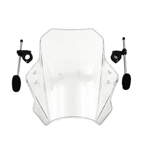 Motorrad Frontscheibe Für VT750S Motorrad Windschutzscheibe Universal Motorrad Deflektor Clamp-On Variable Windschutzscheibe Spoiler Windschutzscheibe Spoiler von MHTGD