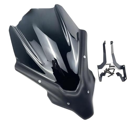 Motorrad Frontscheibe Für Ya&maha MT07 FZ07 2021 2022 Motorrad Windschutzscheibe Windschutz Aluminium Kit Deflektor Verkleidung Abdeckung Windschutzscheibe Spoiler von MHTGD