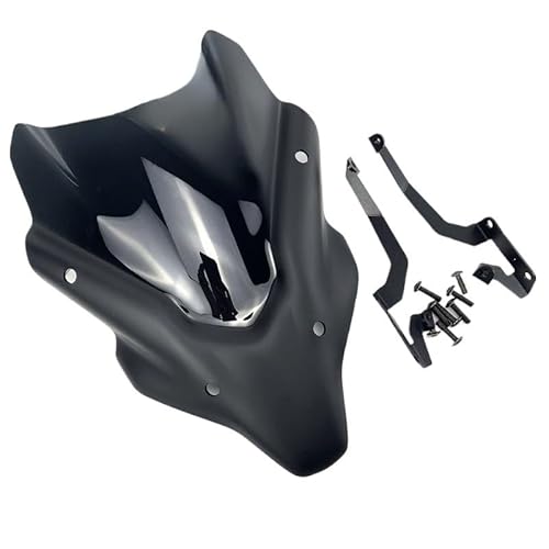 Motorrad Frontscheibe Für Ya&maha MT07 FZ07 2021 2022 Motorrad Windschutzscheibe Windschutz Aluminium Kit Deflektor Verkleidung Abdeckung Windschutzscheibe Spoiler von MHTGD