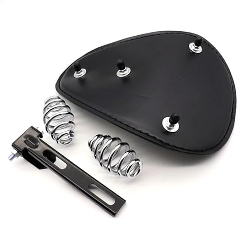 Motorrad Leder Sitz Motorrad Für Sitz Vintage Solo Für Sitzbezug 3-Zoll-Federschwenkhalterung Für Sitz Für Bobber Für Chopper Für Custom von MHTGD