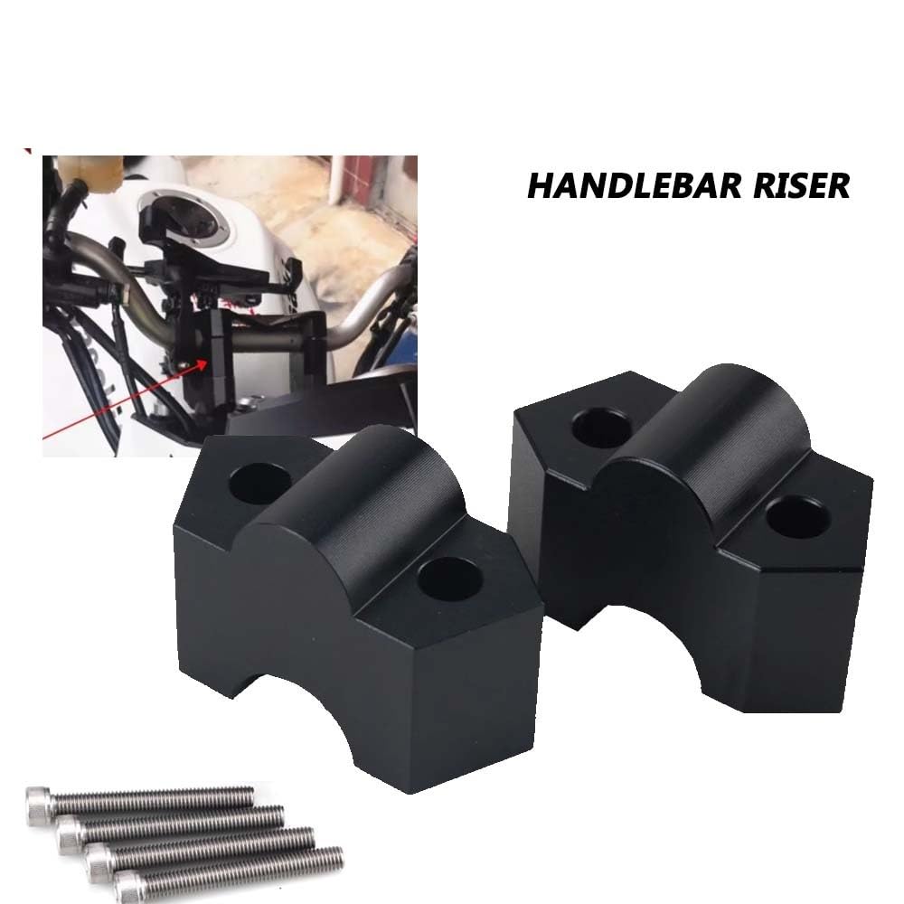 Motorrad Lenkers Riser Für Ka&wasaki Z250 Z650 Z800 Z900 Z 900 Z 800 Motorrad Lenker Erhöhung Riser Clamp Mount Lenker Hinten Shift Riser von MHTGD