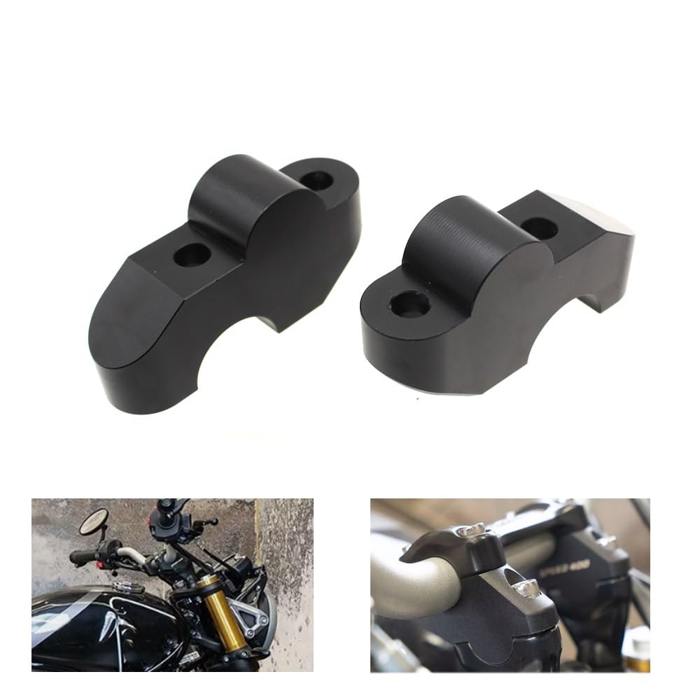 Motorrad Lenkers Riser Motorrad-Modifikationen Zubehör für Speed ​​400 für Für Scrambler 400X 2024 Pull-Back-Lenkererhöhungen von MHTGD