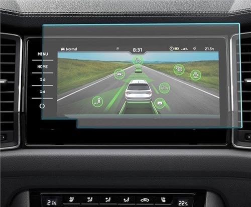 Navi Schutzfolie Auto Gehärtetes Glas Display-schutzfolie Aufkleber Dashboard Schutz Für Skoda Für Kodiaq 2021 Zubehör Auto Navigation Schutzfolie von MHTGD