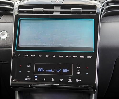 Navi Schutzfolie Auto Gehärtetes Glas Für Für Tucson Für Highlander 2021 Dashboard Screen Schutz Film Auto Navigation Schutzfolie von MHTGD