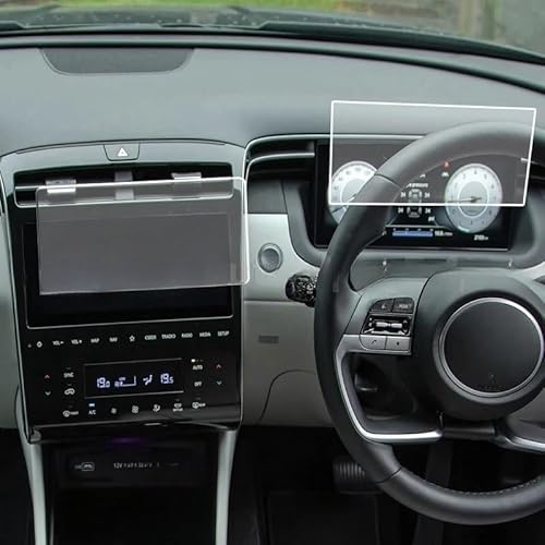 Navi Schutzfolie Auto Gehärtetes Glas Für Für Tucson Für Highlander 2021 Dashboard Screen Schutz Film Auto Navigation Schutzfolie von MHTGD