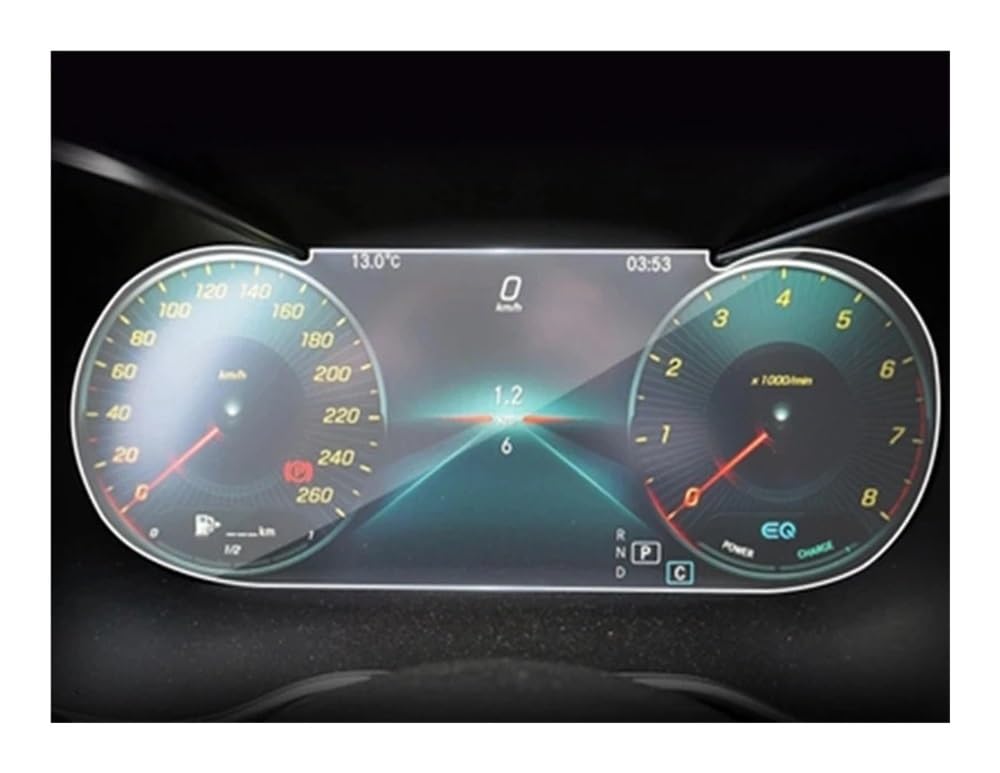 Navi Schutzfolie Auto Navigation Screen Protector Für Benz Für C-Klasse Für W205 2019 Gehärtetem Glas Schutz Film Auto Navigation Schutzfolie von MHTGD