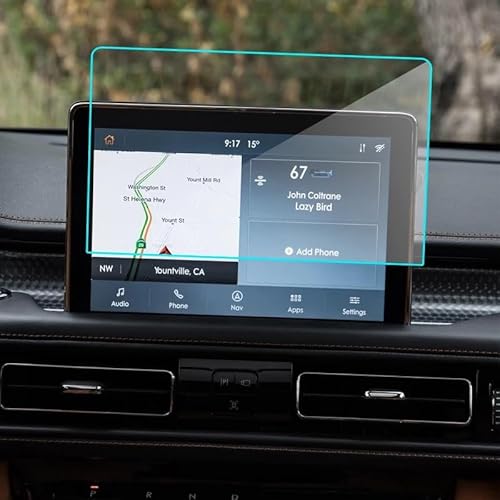 Navi Schutzfolie Displayschutzfolie Aus Gehärtetem Glas Für Lincoln Für Aviator 2019–2020, Auto-Navigations-Displayschutz Auto Navigation Schutzfolie von MHTGD