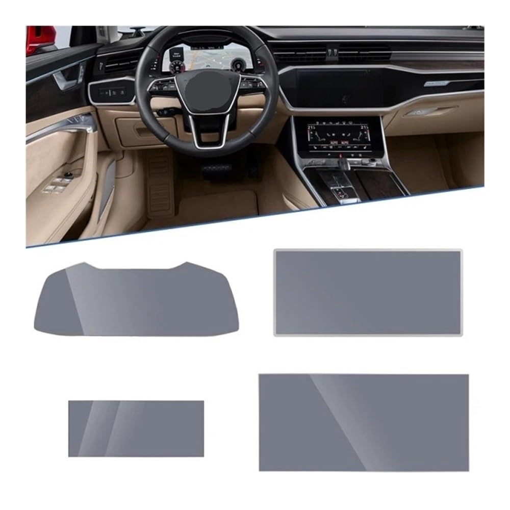 Navi Schutzfolie Für A6 Für C8 Für 4K Für A7 Für 4K8 2019~2021 Auto Navigation Film GPS Screen Protector Gehärtetem Glas Auto Navigation Schutzfolie von MHTGD