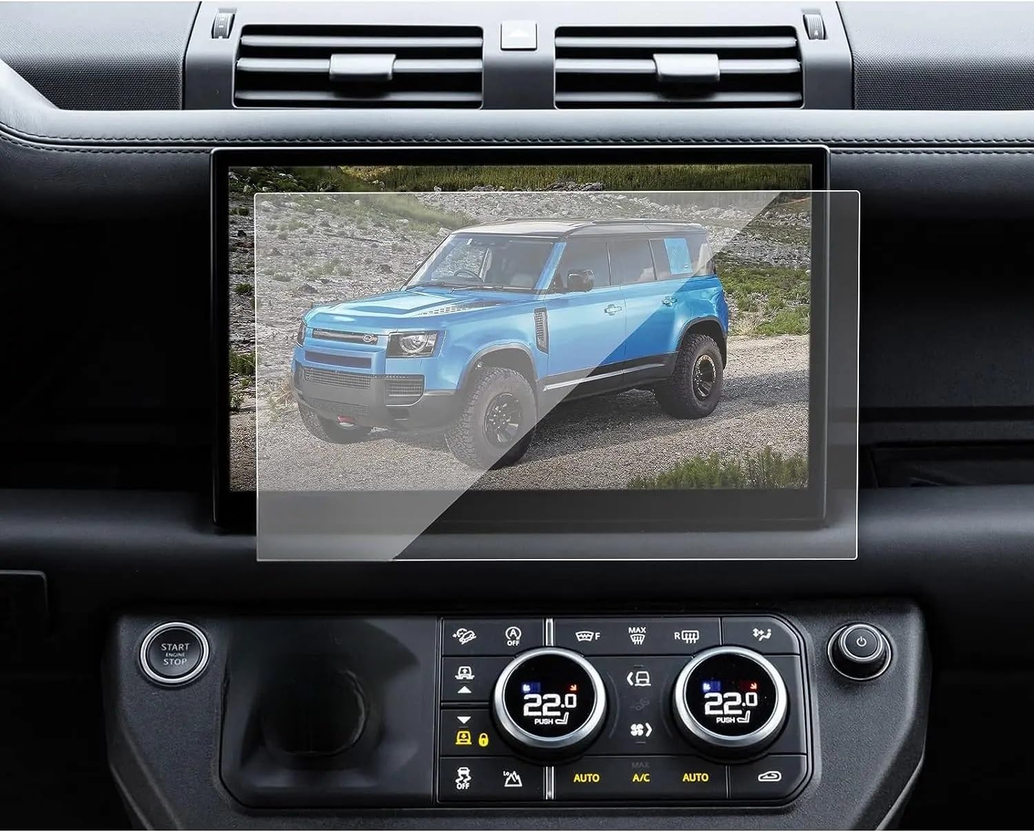 Navi Schutzfolie Für Land Für Rover Für Defender 2023 2024 Auto GPS Navigation Gehärtetem Glas Bildschirm Film Schutz Auto Navigation Schutzfolie von MHTGD