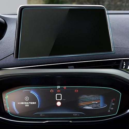 Navi Schutzfolie Für Peugeot Für 3008 Für 5008 Für GT 2016-2019 Auto GPS Navigation Gehärtetem Glas Screen Protector Film Auto Navigation Schutzfolie von MHTGD