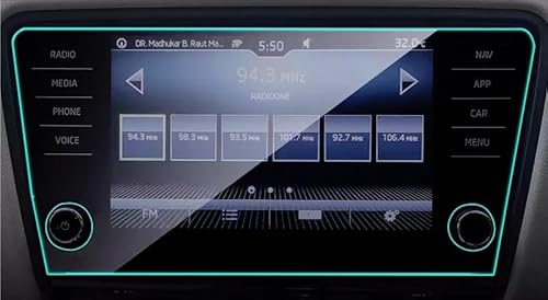 Navi Schutzfolie Für Skoda Für Octavia Für A7 2017-2019 Auto GPS Navigation Schutz Film Screen Protector Auto Navigation Schutzfolie von MHTGD