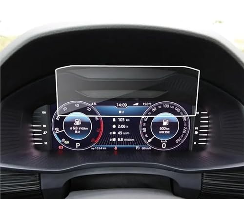 Navi Schutzfolie Für Skoda Für Octavia Für A7 2019 Gehärtetes Glas Screen Protector Auto Dashboard-Dash Display Schutz Film Auto Navigation Schutzfolie von MHTGD