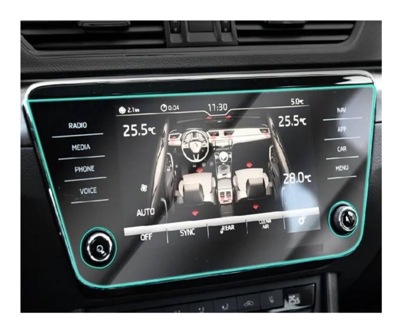 Navi Schutzfolie Für Skoda Für Superb 2018-2023 Auto GPS Navigation Schutz Film Bildschirm TPU Film Screen Protector Auto Navigation Schutzfolie von MHTGD