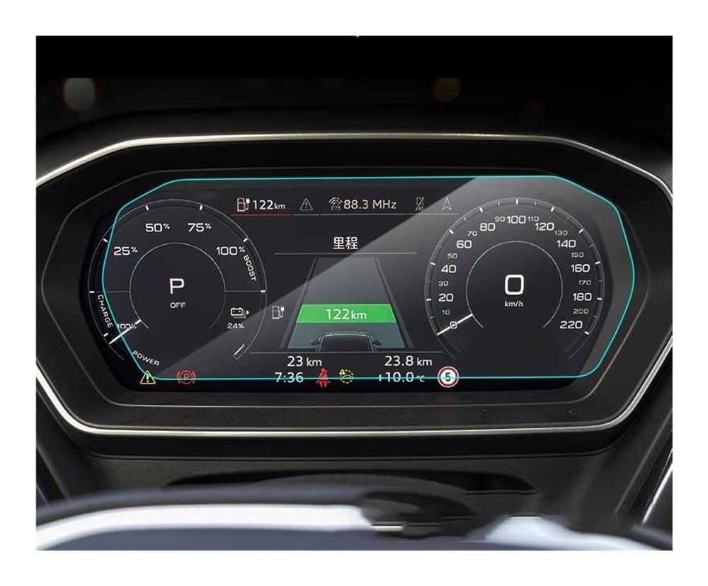 Navi Schutzfolie GPS-Navigation Gehärtetes Glas Displayschutzfolie Schutzfolie Für Q4 Für E-tron 2023 Auto Navigation Schutzfolie von MHTGD