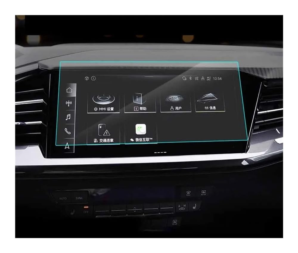 Navi Schutzfolie GPS-Navigation Gehärtetes Glas Displayschutzfolie Schutzfolie Für Q4 Für E-tron 2023 Auto Navigation Schutzfolie von MHTGD