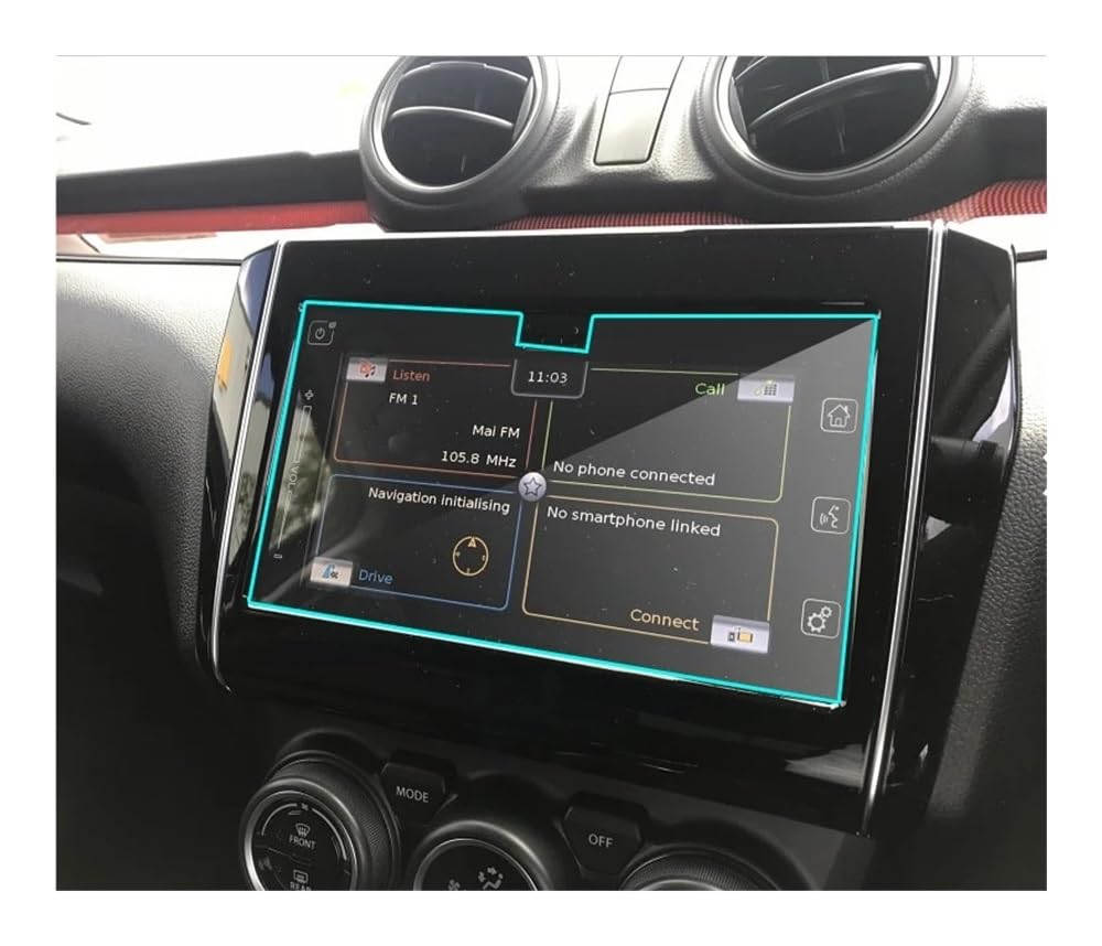 Navi Schutzfolie Gehärtetem Glas Screen Protector Für Su&zuki Für Swift 2020 2021 Auto Navigation Portective Auto Zubehör Auto Navigation Schutzfolie von MHTGD