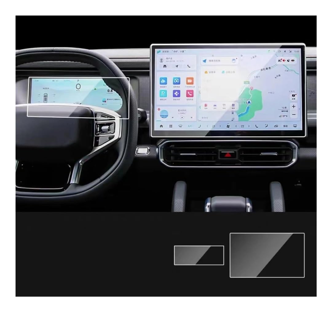 Navi Schutzfolie Gehärtetes Glas Schutzfolie Für Jetour Für Traveller Für T2 2023 Auto GPS-Navigation Schutzfolie Auto Navigation Schutzfolie von MHTGD