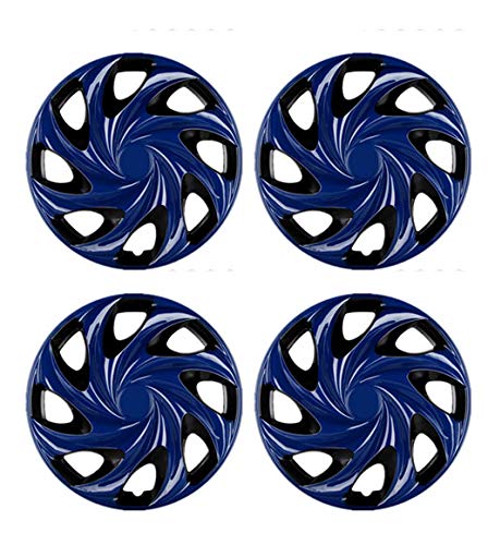 MHUI Radkappen Rad Blau 13 "/ 14" / 15" Radkappe, 4Er-Set, Universal Fit Für Die Meisten Fahrzeuge,15inch von MHUI