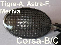 MHW Schwarze Seitenblinker Corsa B/C, Tigra,Astra F, GSi von MHW