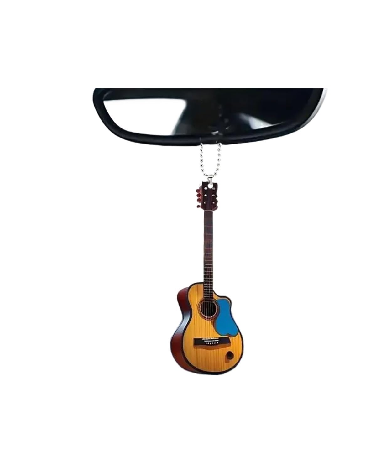 Auto Dekor Gitarre Rückspiegel Anhänger Auto Hängende Ornamente Auto Dekoration Geschenke für Gitarrenliebhaber Weihnachtsdekoration Auto Hängende Ornamente von MHYESA