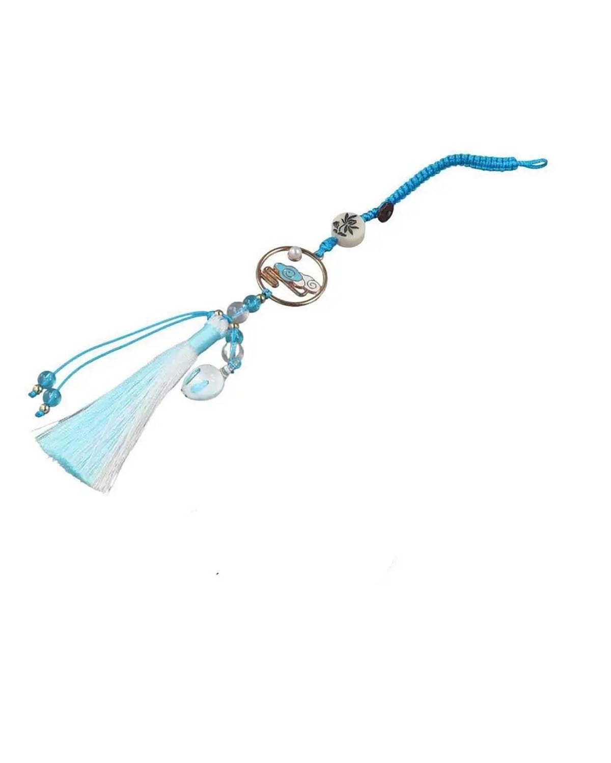 Auto Rückspiegel Anhänger Schlüsselanhänger Cosplay Prop Ornamente Auto Anhänger Auto Hängen Autospiegel Hängen Ornament Auto Dekorationen Auto Hängende Ornamente(Blue) von MHYESA