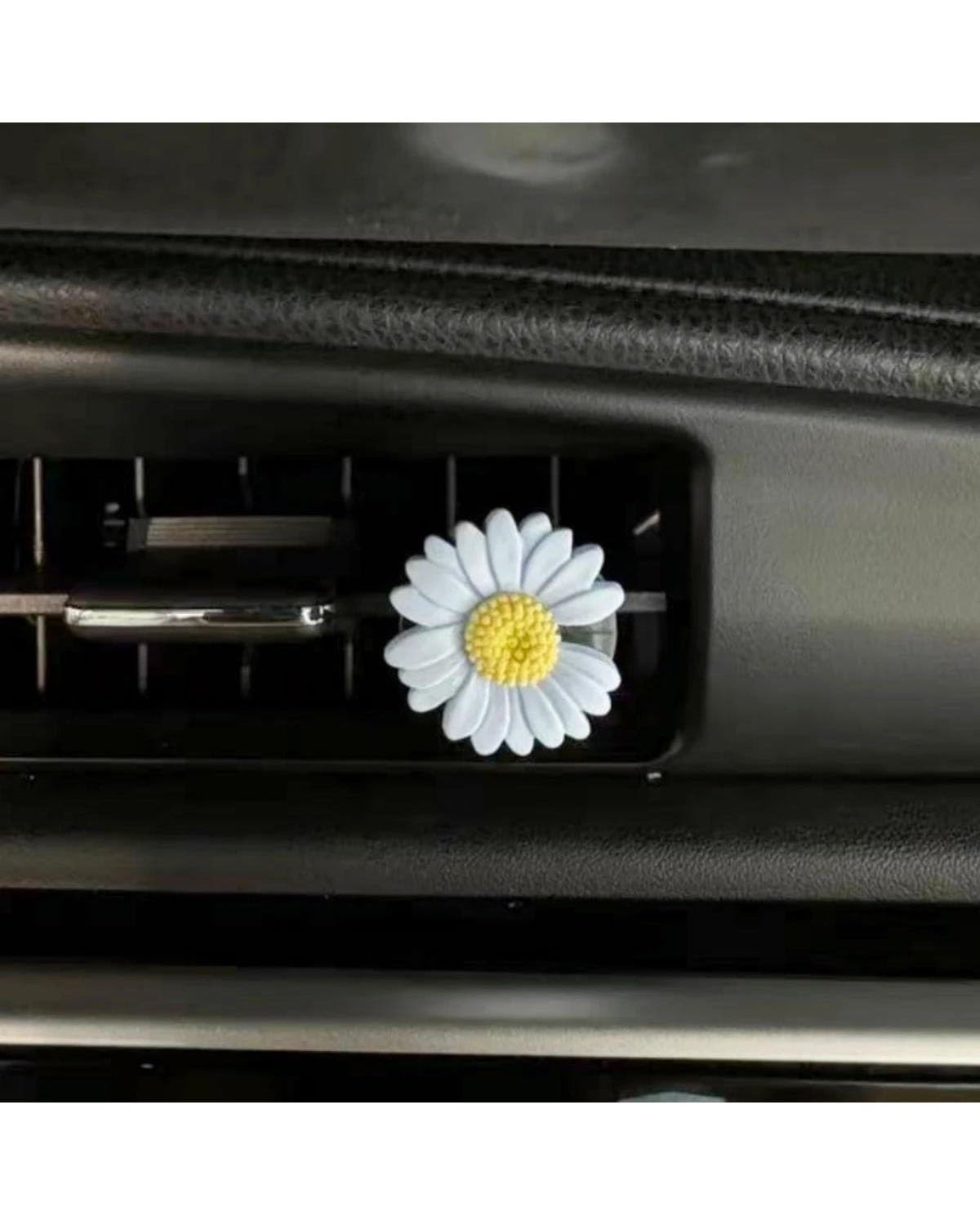 Autoduft Auto Air Outlet Aromatherapie Clip Blume Gänseblümchen Blume Auto Parfüm Clip Aromatherapie Klimaanlage Frische Innen Zubehör Lufterfrischer(Style 1) von MHYESA