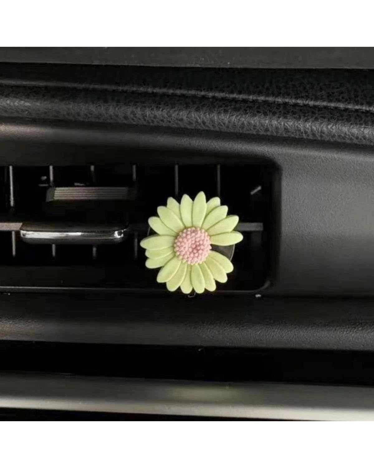 Autoduft Auto Air Outlet Aromatherapie Clip Blume Gänseblümchen Blume Auto Parfüm Clip Aromatherapie Klimaanlage Frische Innen Zubehör Lufterfrischer(Style 2) von MHYESA