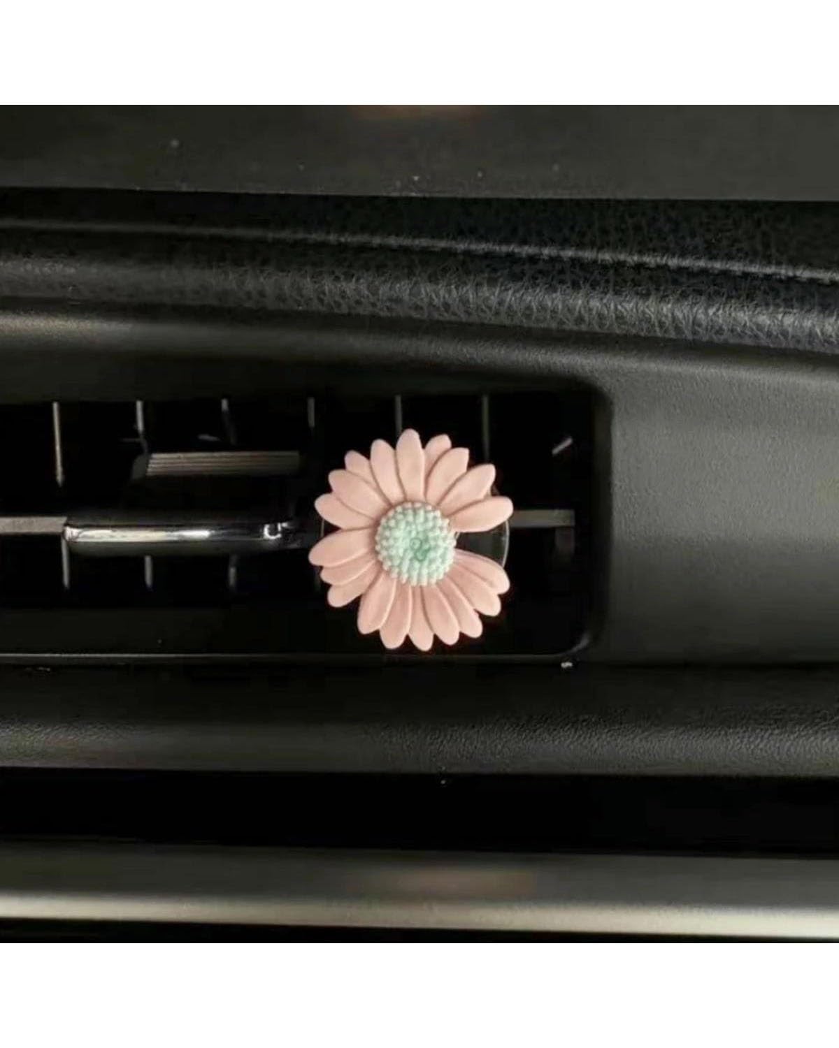 Autoduft Auto Air Outlet Aromatherapie Clip Blume Gänseblümchen Blume Auto Parfüm Clip Aromatherapie Klimaanlage Frische Innen Zubehör Lufterfrischer(Style 4) von MHYESA